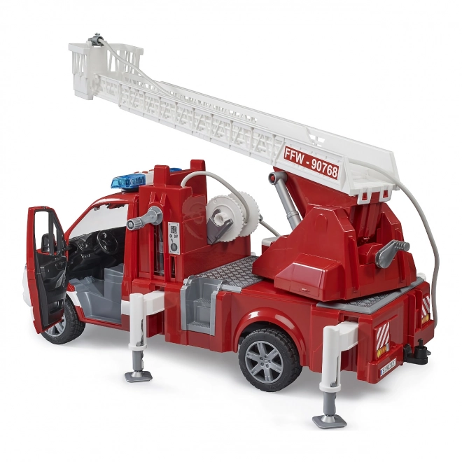 Camion dei pompieri Mercedes-Benz Sprinter con scala per bambini
