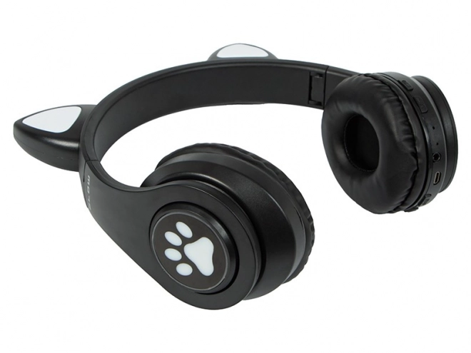 Bluetooth 5.0 LED wireless headphone for kids – Black