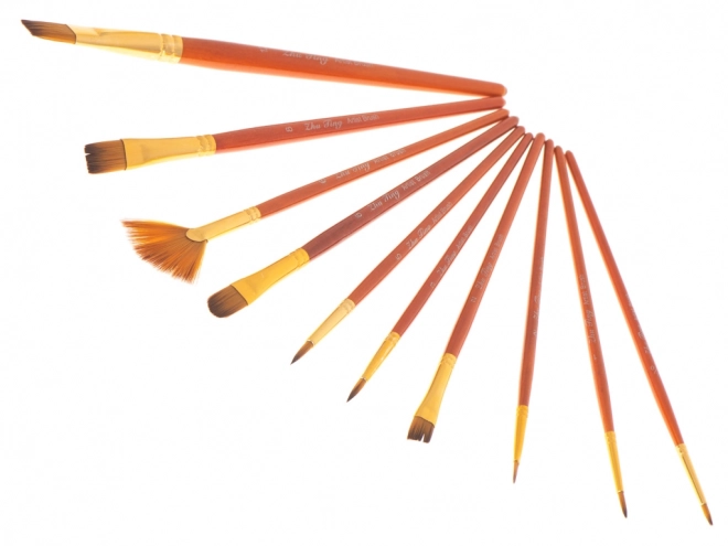 Set of School Art Brushes 10 pcs