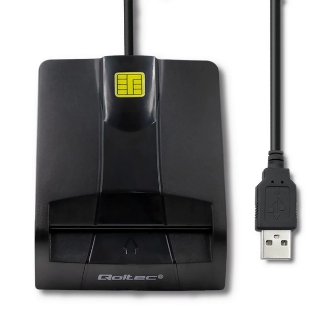 Intelligens chipes kártyaolvasó USB-C csatlakozóval
