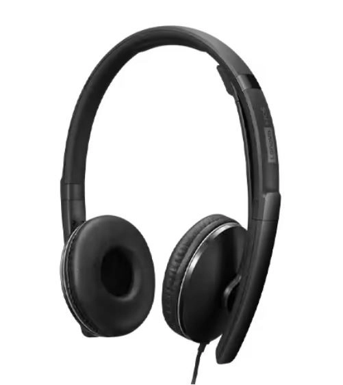Lenovo wired headset with Active Noise Cancellation