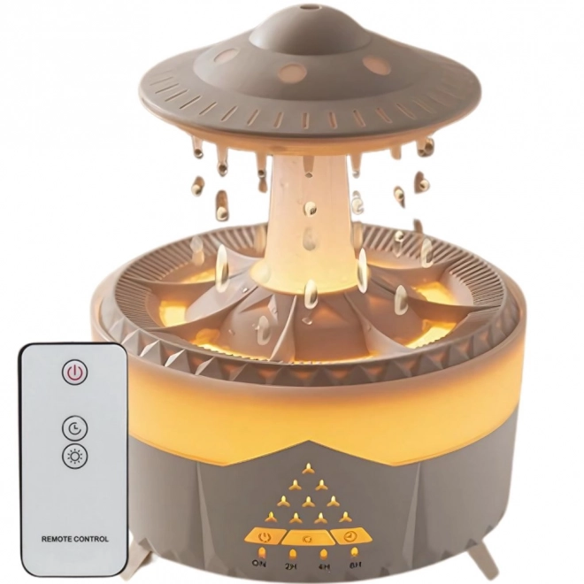UFO-Shaped Air Humidifier and Aroma Diffuser with LED Lamp