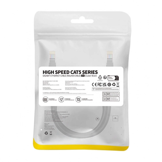 Baseus Ethernet Cable 1.5m Black