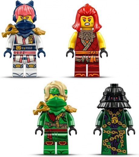 Team of ninja heroes and villain Zarkt