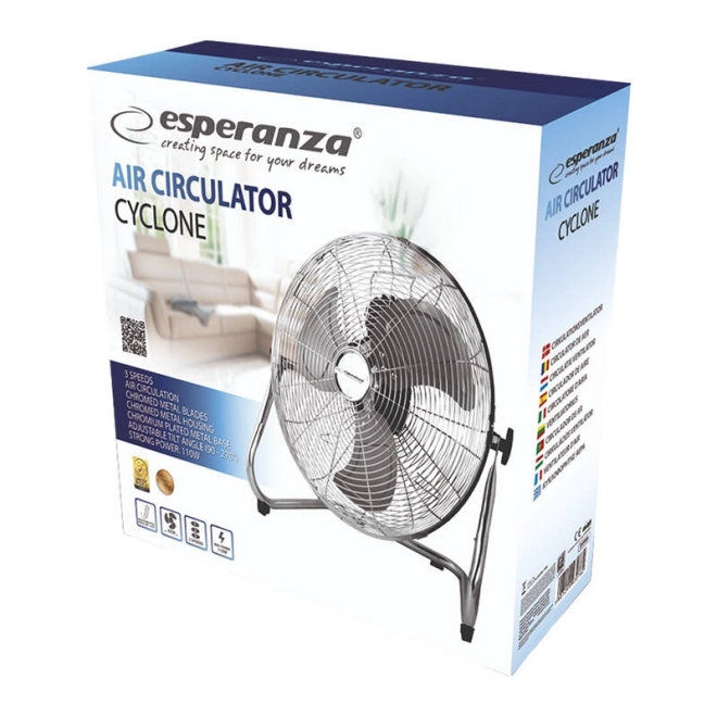 Esperanza Cyclone EHF006 Silver Fan