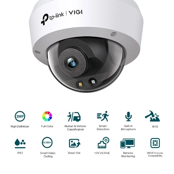 VIGI 4MP Dome Camera with Full Color