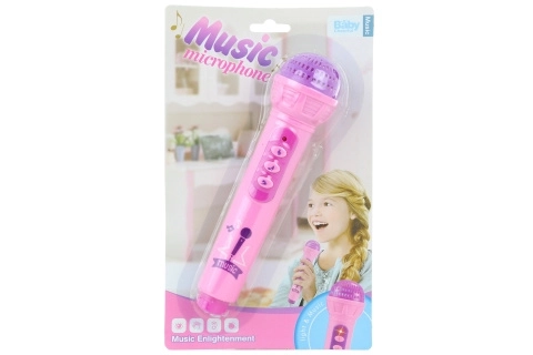 Pink Battery-Powered Microphone