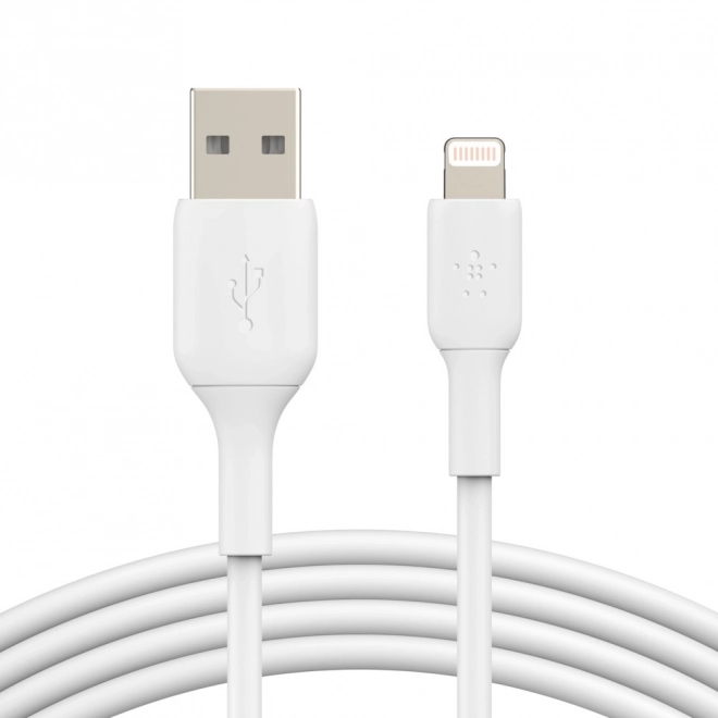 Pvc Usb-a To Lightning Charging Cable 15cm White
