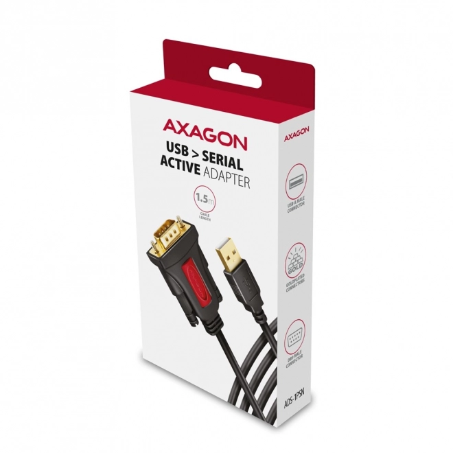 Axagon USB to RS232 Serial Port Adapter