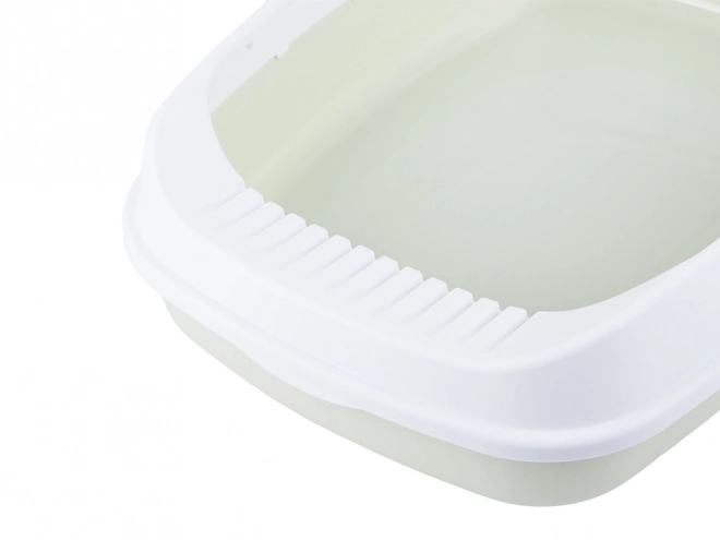 Open Cat Litter Box with Frame + Large Scoop