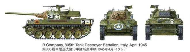 Model of American Tank Destroyer M18 Hellcat