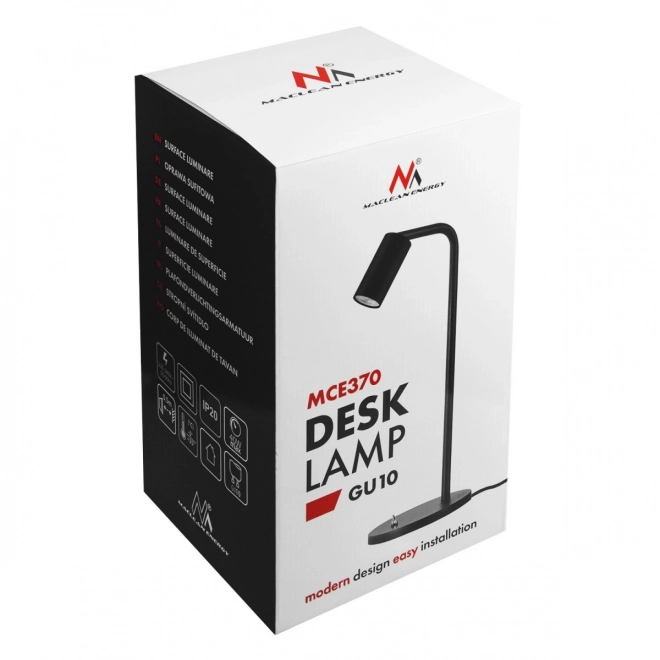Adjustable Desk Lamp with Switch Black