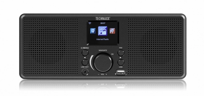 Internetni radio Technaxx z stereo zvočniki 2x2W in WiFi