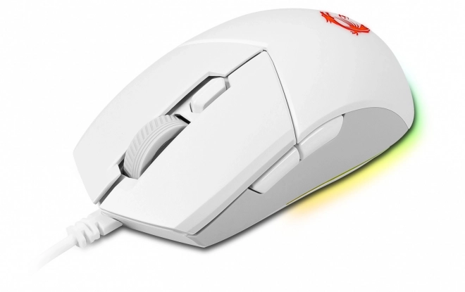 Gaming-Maus Clutch weiß
