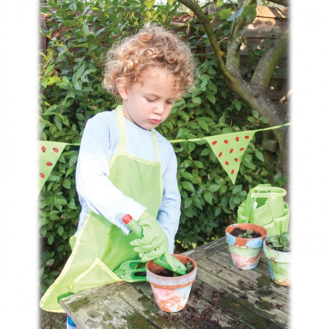 Bigjigs Toys Rękawice ogrodowe zielone
