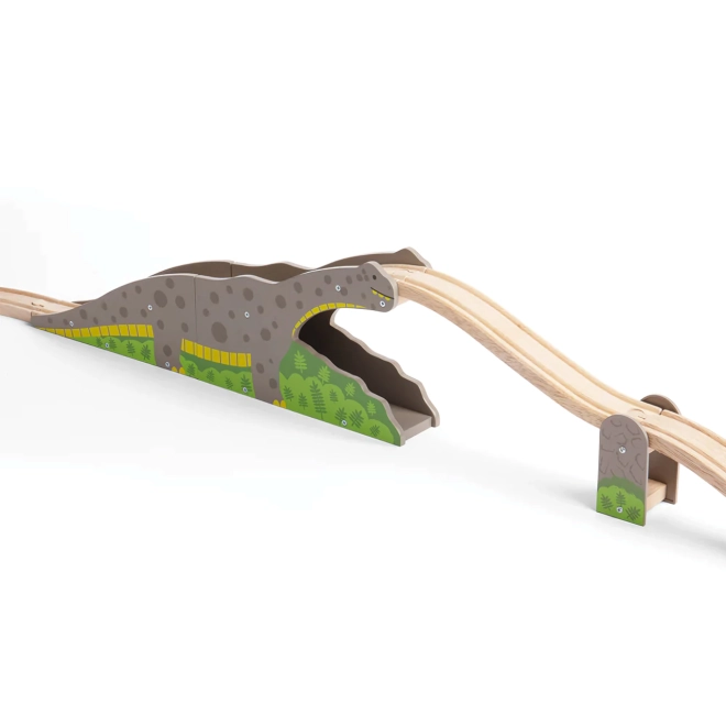 Dinosaur bridge with overpass and tunnel