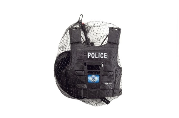 Set van politie pistool en helm met accessoires plastic 38cm in net