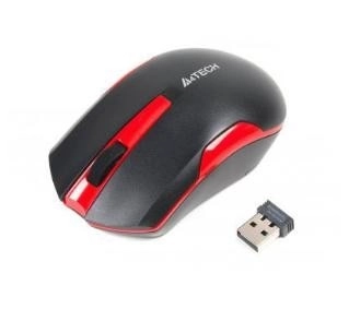 Mouse senza fili V-Track nero e rosso