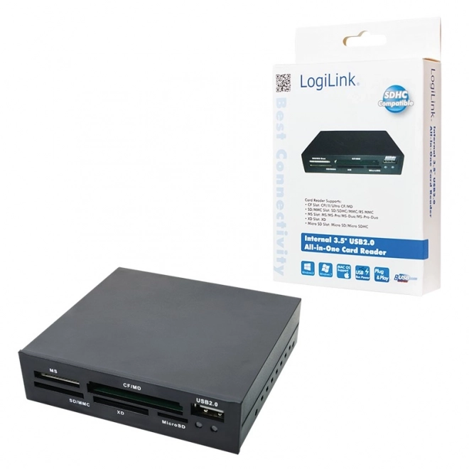Lettore di schede di memoria interno USB 2.0 3,5"