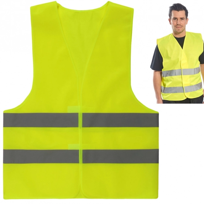 Reflective Warning Vest Yellow Size L