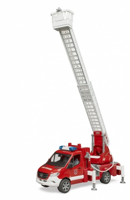 Camion dei pompieri Mercedes-Benz Sprinter con scala per bambini