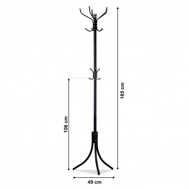 Standing Clothes Hanger with Hooks