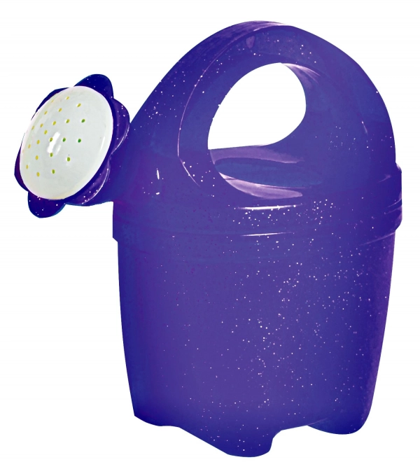 Androni Transparent Watering Can with Glitter 1.5 L – Purple