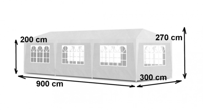 White garden pavilion tent by MultiGarden