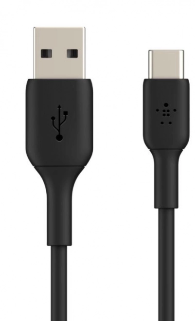 Black PVC USB-C Cable 15 cm