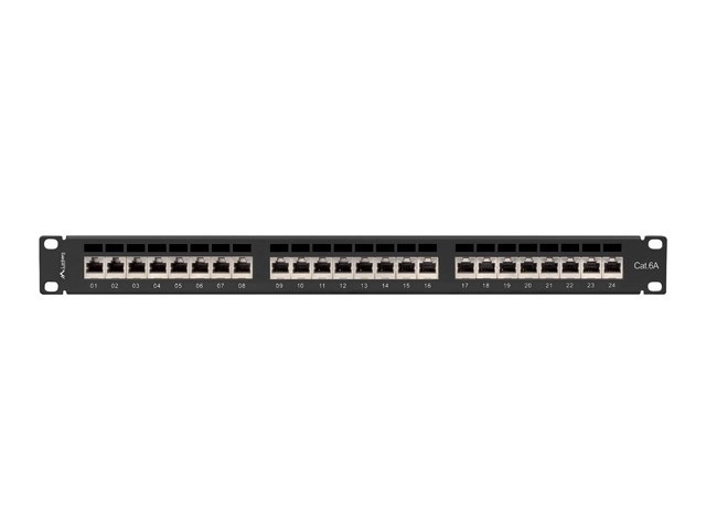 Telecommunication Patch Panel 24 Port Black