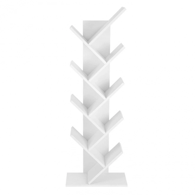 Modern White Wooden Bookshelf