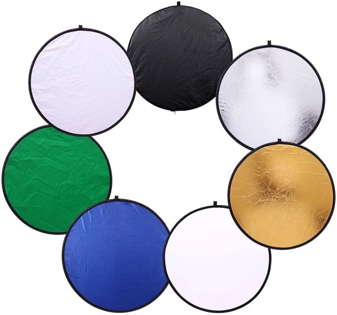 Set di riflettori fotografici 7 in 1 con diffusore, 60 cm
