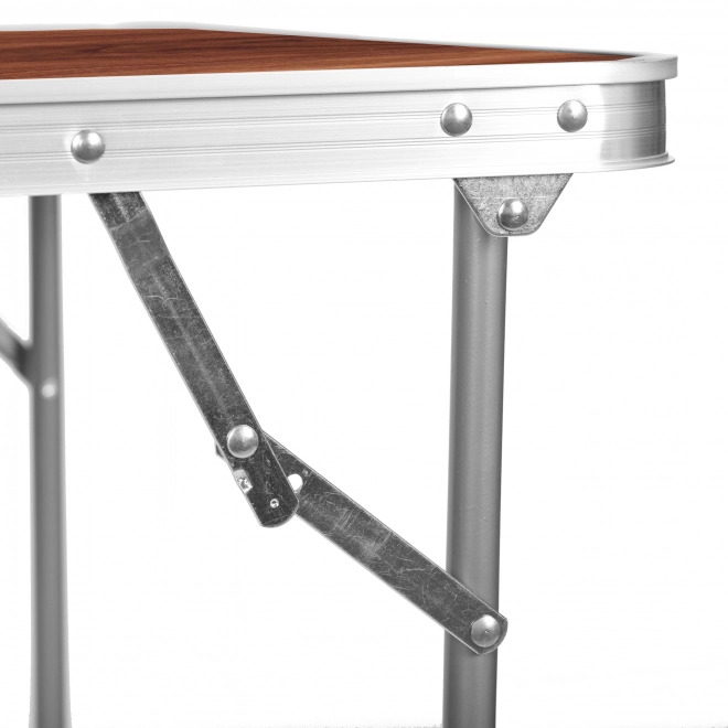 Tourist table picnic folding table top 80x60 cm brown