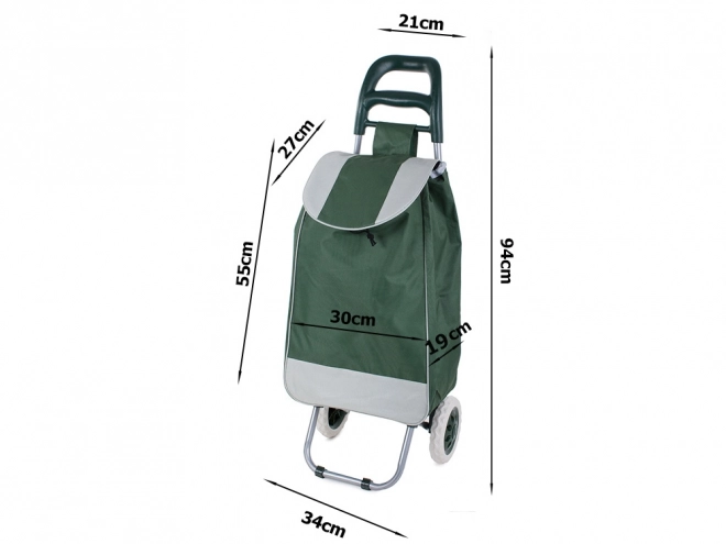 Foldable Shopping Trolley with Wheels