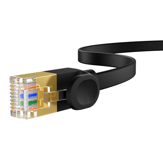 Baseus Cat 7 UTP Ethernet kábel RJ45 lapos fekete – 8 m