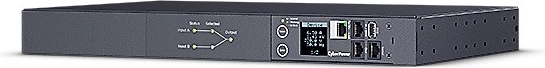 ATS PDU 1U 10 A, 2× C14, 12× C13 s SNMP – CyberPower