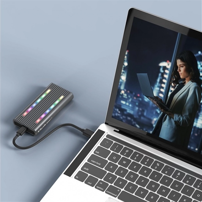 External Enclosure for M.2 SSD with RGB LED