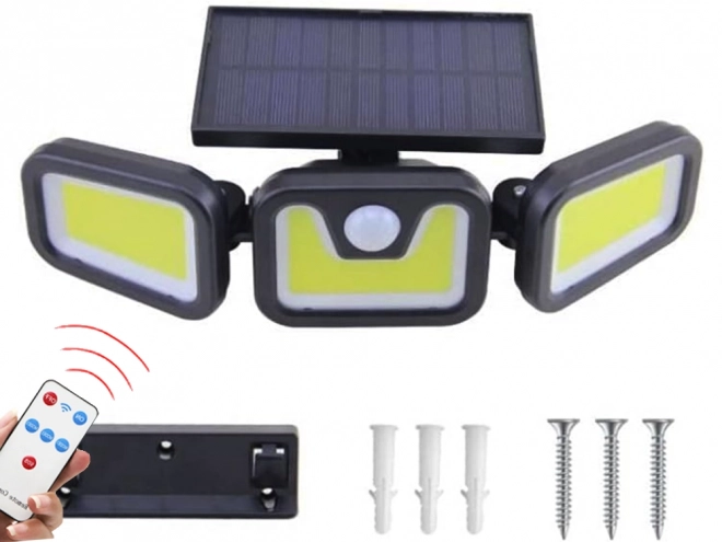 Solar Street Light with Motion and Dusk Sensor