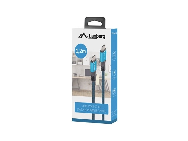 Usb-c cable 8k 60Hz 100W 1.2m black-blue