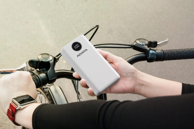 Adata Quick-Charge White Power Bank 20000mAh