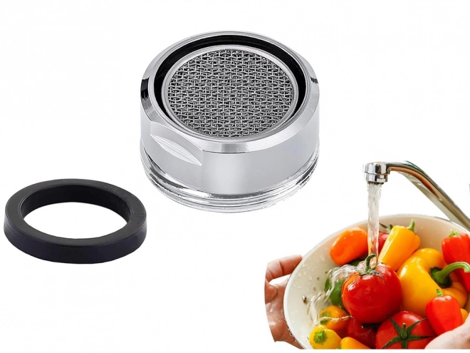 Chrome Plastic Faucet Aerator