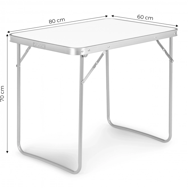 Folding Camping Table 80x60 cm