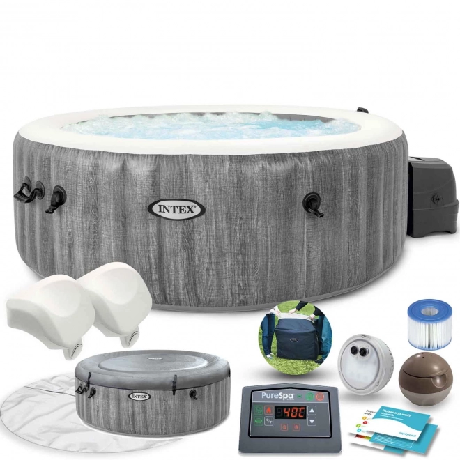 Inflatable Hot Tub for 4 People with Hydro Massage and WiFi