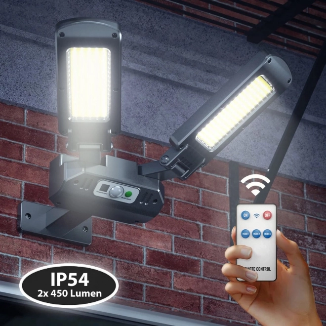 Solar led street light with sensor and remote