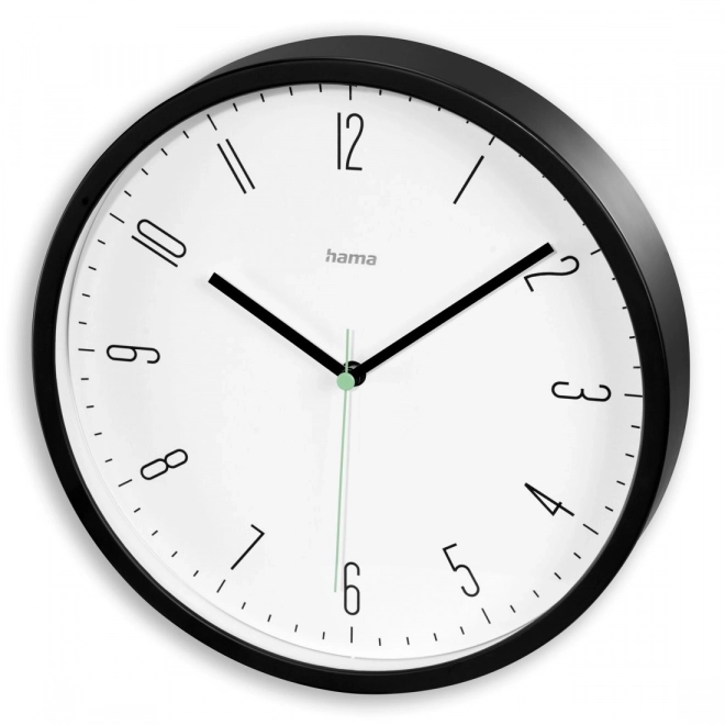 Capri Wall Clock 25cm Black