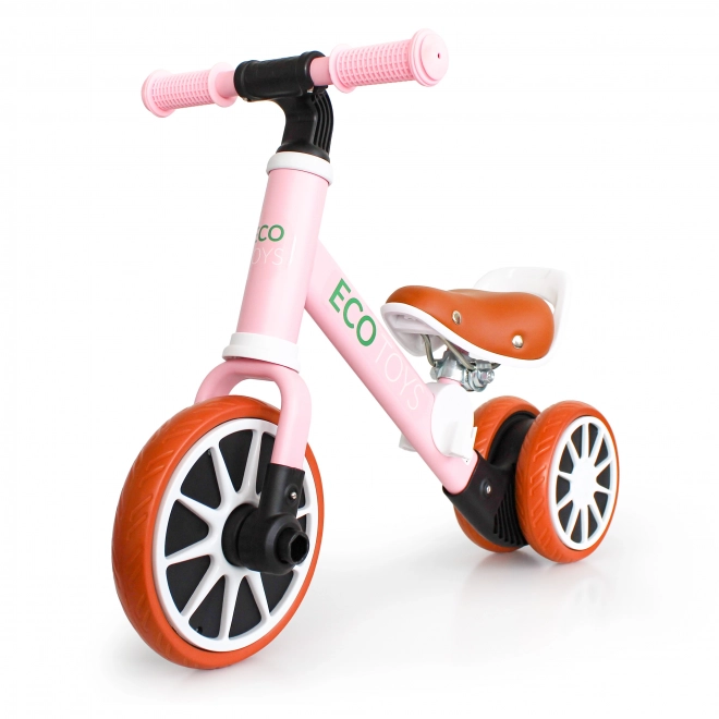 Pink Balance Bike Tricycle 2-in-1 by Ecotoys