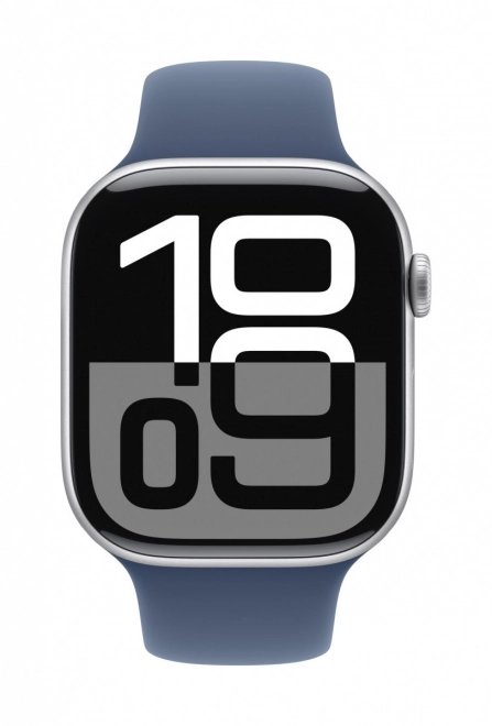 Apple Watch Series 10 GPS with Denim Sport Band