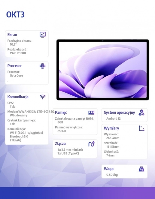 Tablet with 4G and 10.51 inch Display