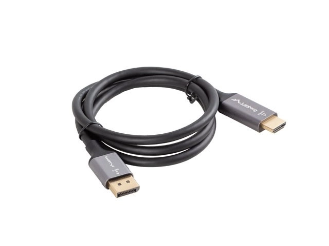 DisplayPort to HDMI 4K Cable - Black & Silver