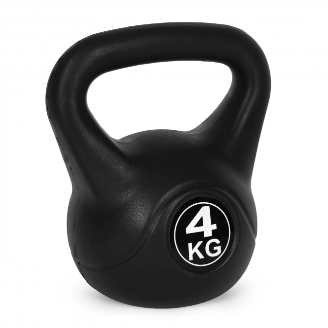Kettlebell pro cvičení černá- 4kg
